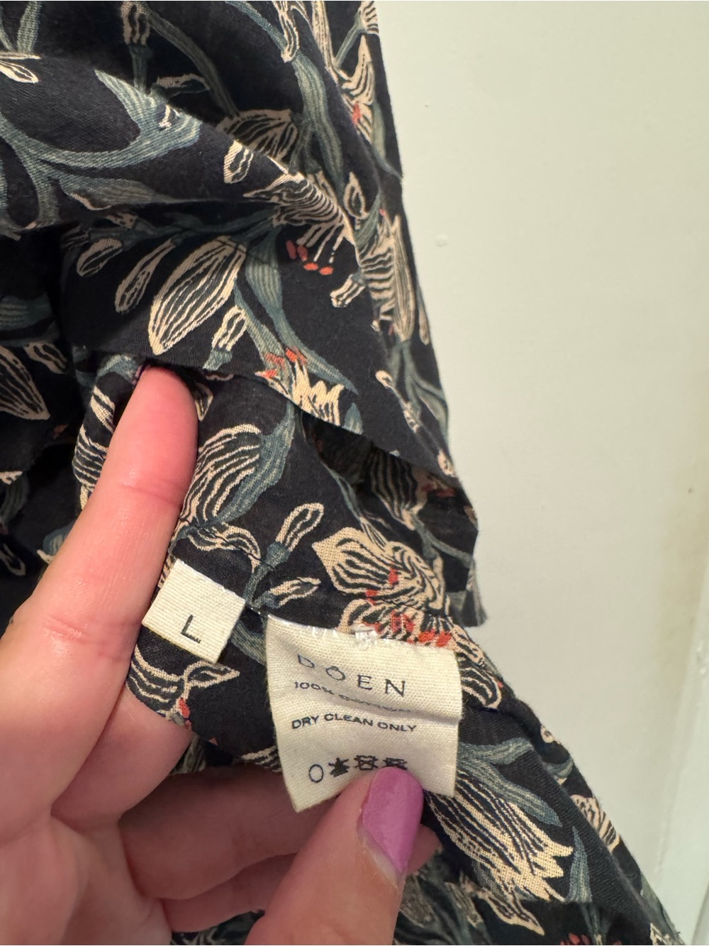 Doen “Black Lilium Floral” Jane Blouse - Picture 7 of 7